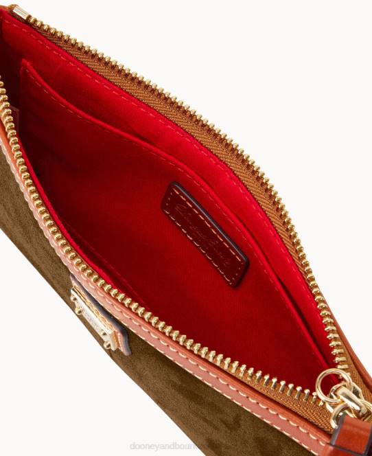 Dooney & Bourke stor slank armarm i ruskind JV0J4704 tilbehør oliven