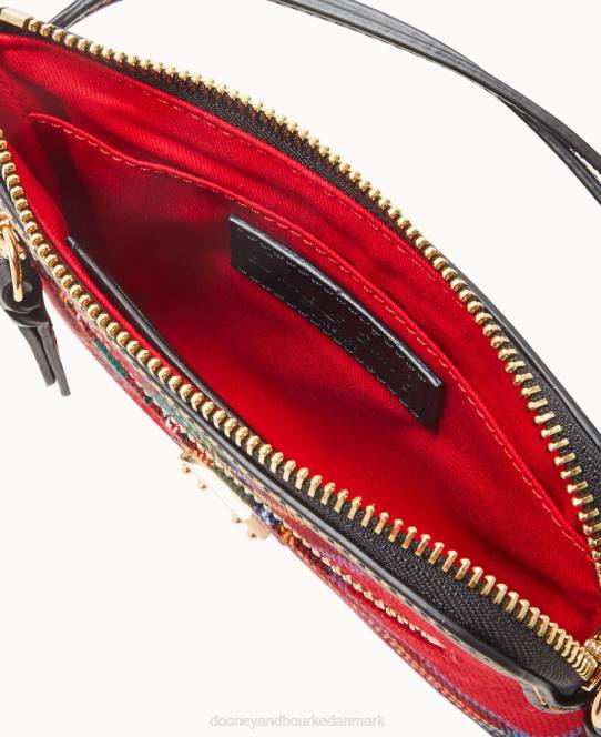 Dooney & Bourke tartan lynlås rundt om armbånd JV0J4562 tilbehør rød