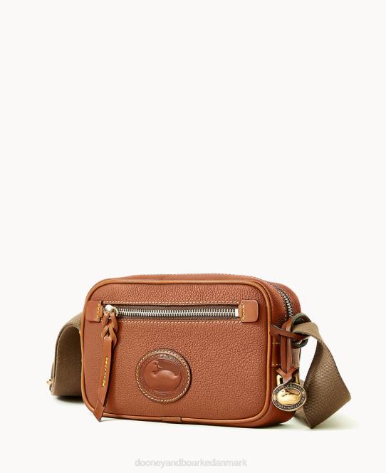 Dooney & Bourke alt vejr læder 3.0 kamera crossbody 20 JV0J2019 tilbehør karamel