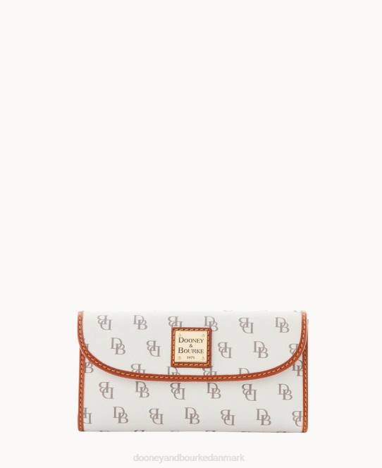 Dooney & Bourke Gretta kontinental clutch JV0J4071 tilbehør knogle