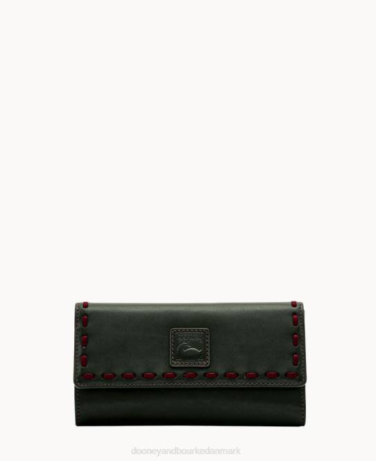 Dooney & Bourke florentinsk checkhæfte tilrettelægger JV0J4832 tilbehør sort