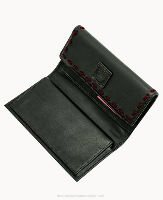 Dooney & Bourke florentinsk checkhæfte tilrettelægger JV0J4832 tilbehør sort
