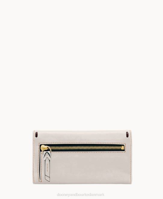 Dooney & Bourke florentinsk checkhæfte tilrettelægger JV0J4836 tilbehør ecru