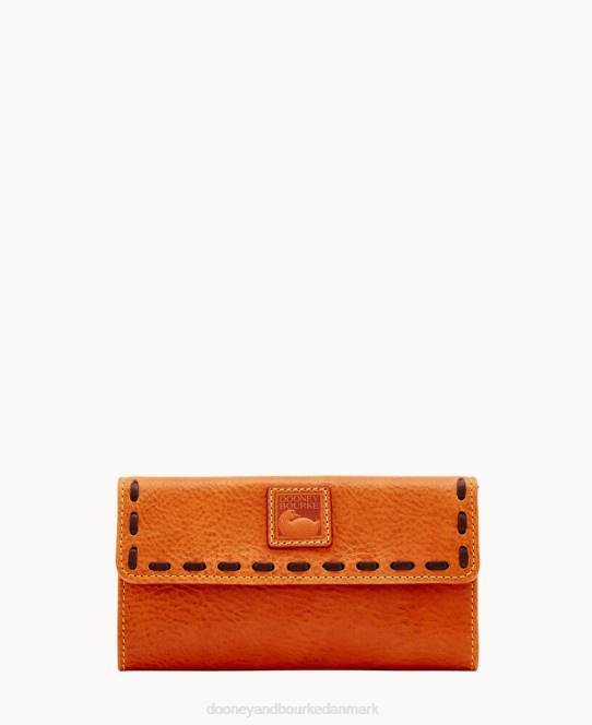 Dooney & Bourke florentinsk kontinental clutch JV0J4061 tilbehør naturlig