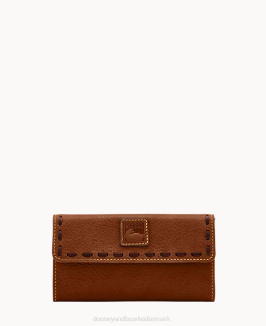 Dooney & Bourke florentinsk kontinental clutch JV0J4062 tilbehør kastanje