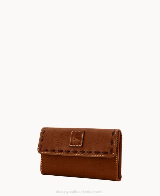 Dooney & Bourke florentinsk kontinental clutch JV0J4062 tilbehør kastanje
