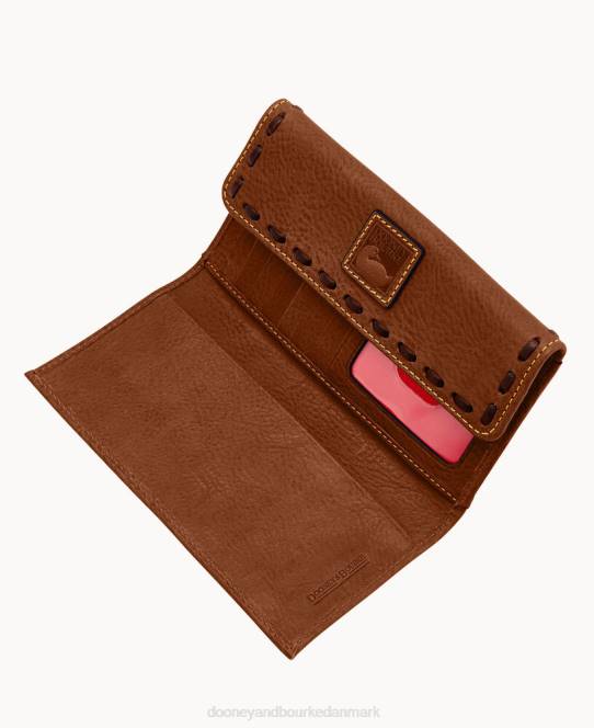 Dooney & Bourke florentinsk kontinental clutch JV0J4062 tilbehør kastanje
