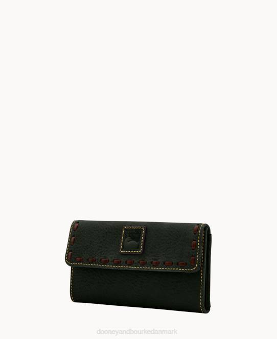Dooney & Bourke florentinsk kontinental clutch JV0J4063 tilbehør sort