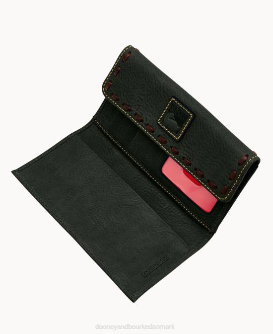 Dooney & Bourke florentinsk kontinental clutch JV0J4063 tilbehør sort