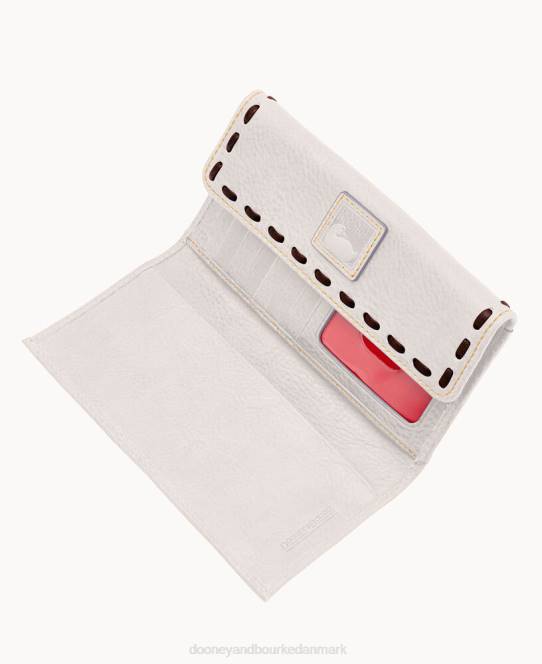 Dooney & Bourke florentinsk kontinental clutch JV0J4065 tilbehør ecru
