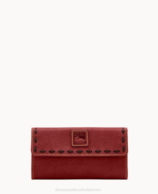 Dooney & Bourke florentinsk kontinental clutch JV0J4068 tilbehør bordeaux