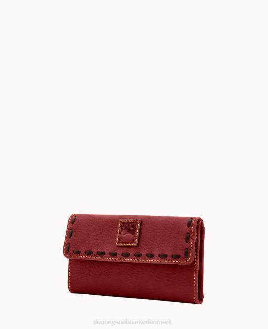 Dooney & Bourke florentinsk kontinental clutch JV0J4068 tilbehør bordeaux