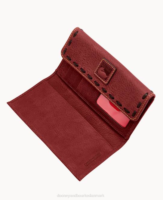 Dooney & Bourke florentinsk kontinental clutch JV0J4068 tilbehør bordeaux