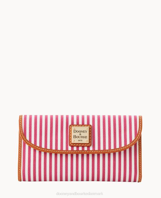 Dooney & Bourke havudsigt kontinental clutch JV0J4552 tilbehør fuchsia