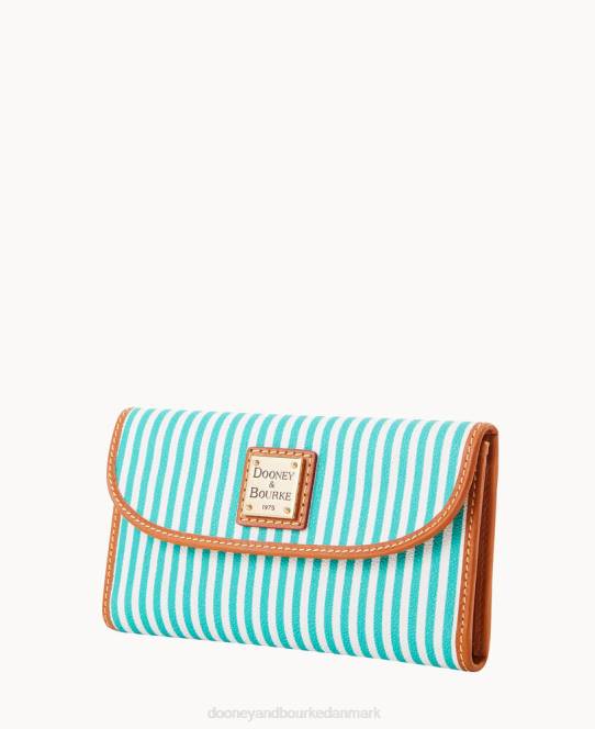 Dooney & Bourke havudsigt kontinental clutch JV0J4554 tilbehør Hav skum