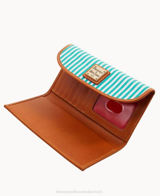 Dooney & Bourke havudsigt kontinental clutch JV0J4554 tilbehør Hav skum