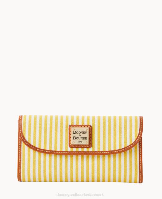 Dooney & Bourke havudsigt kontinental clutch JV0J4555 tilbehør solsikke