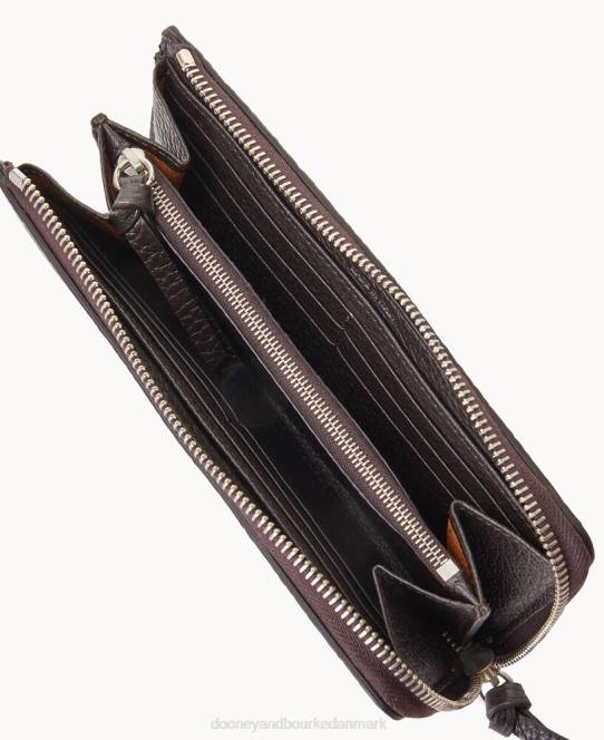 Dooney & Bourke henrys lynlås clutch JV0J4497 tilbehør brun tmoro