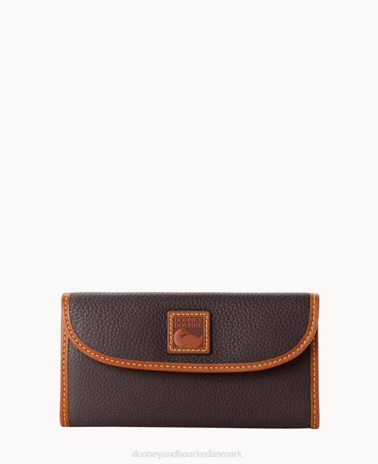 Dooney & Bourke pebble grain kontinental kobling JV0J4038 tilbehør brun tmoro