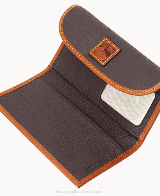 Dooney & Bourke pebble grain kontinental kobling JV0J4038 tilbehør brun tmoro