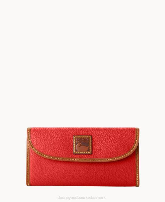 Dooney & Bourke pebble grain kontinental kobling JV0J4041 tilbehør rød