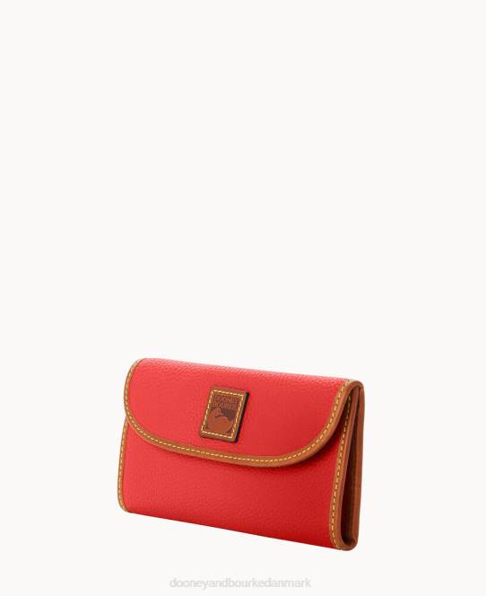 Dooney & Bourke pebble grain kontinental kobling JV0J4041 tilbehør rød