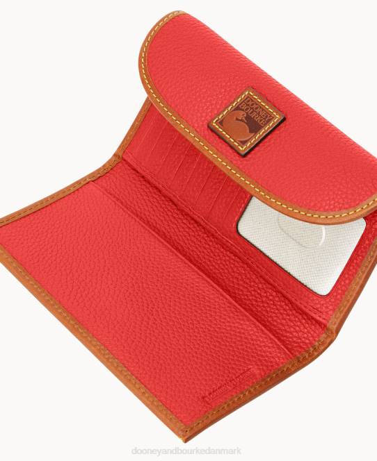 Dooney & Bourke pebble grain kontinental kobling JV0J4041 tilbehør rød