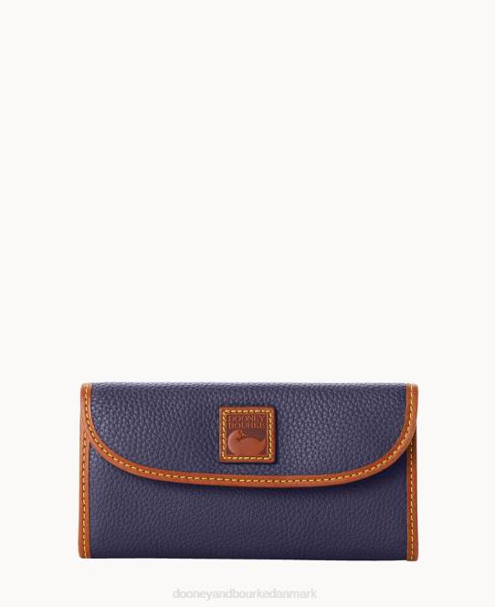 Dooney & Bourke pebble grain kontinental kobling JV0J4043 tilbehør midnatsblå