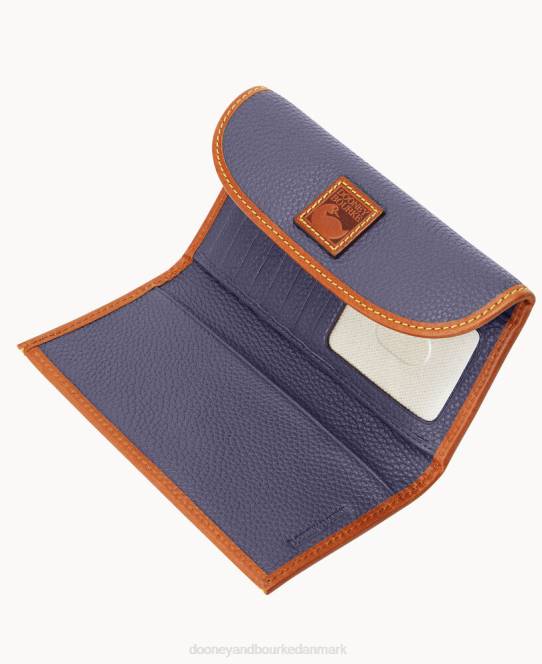 Dooney & Bourke pebble grain kontinental kobling JV0J4043 tilbehør midnatsblå
