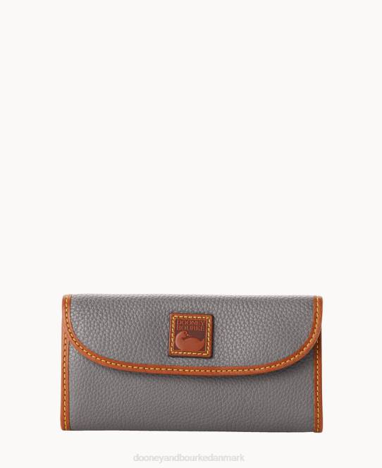 Dooney & Bourke pebble grain kontinental kobling JV0J4045 tilbehør skifer