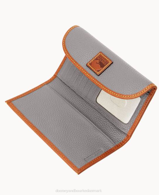 Dooney & Bourke pebble grain kontinental kobling JV0J4045 tilbehør skifer