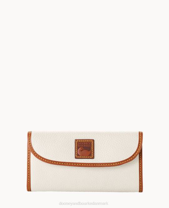 Dooney & Bourke pebble grain kontinental kobling JV0J4049 tilbehør hvid