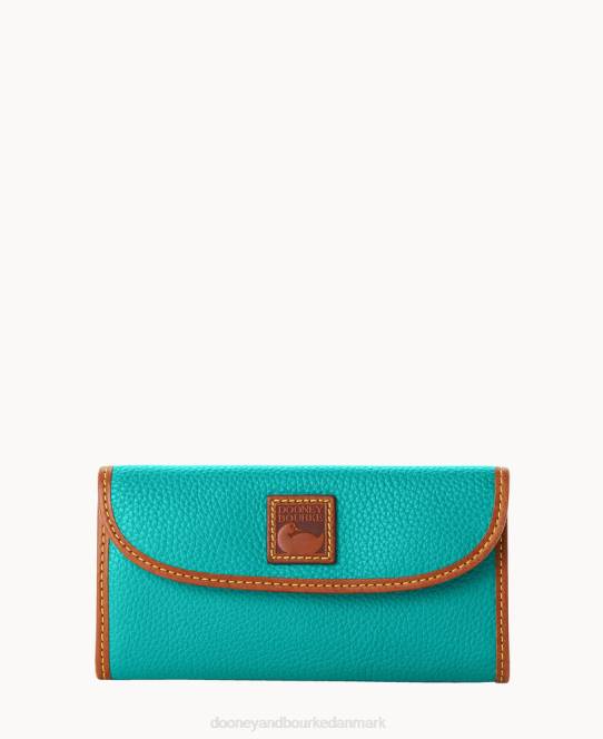 Dooney & Bourke pebble grain kontinental kobling JV0J4052 tilbehør grøn mynte