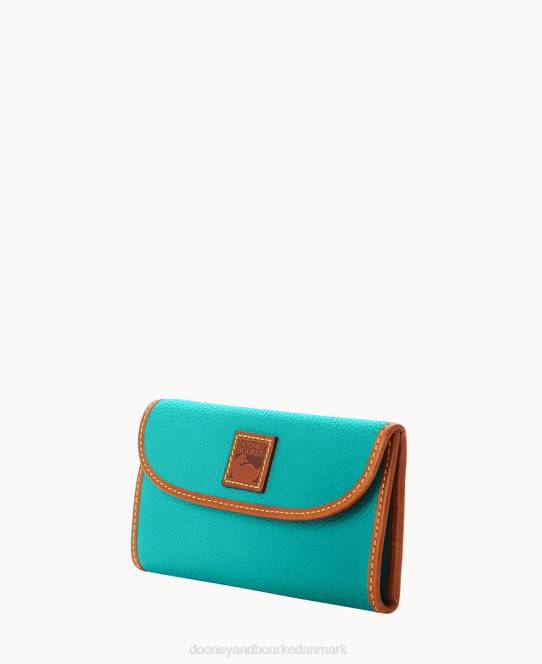 Dooney & Bourke pebble grain kontinental kobling JV0J4052 tilbehør grøn mynte