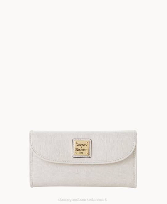 Dooney & Bourke saffiano kontinental clutch JV0J4840 tilbehør ecru