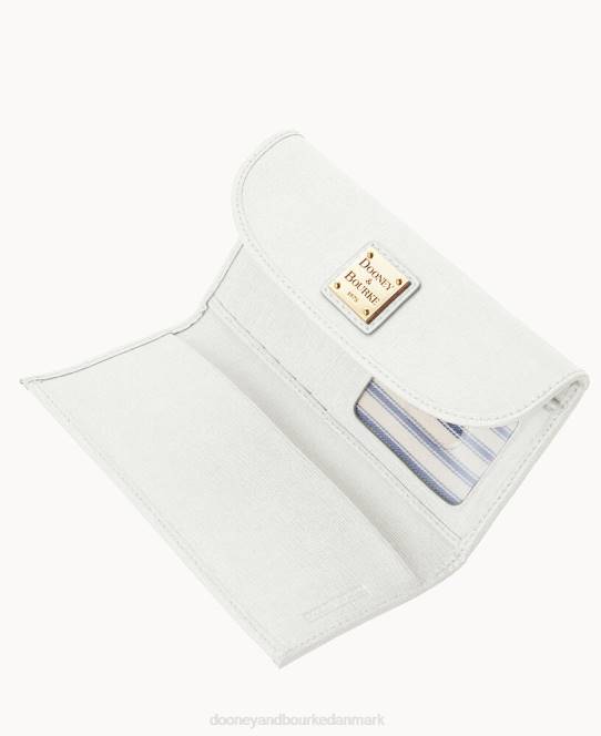Dooney & Bourke saffiano kontinental clutch JV0J4845 tilbehør off white