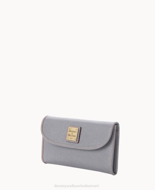 Dooney & Bourke saffiano kontinental clutch JV0J4849 tilbehør røg grå
