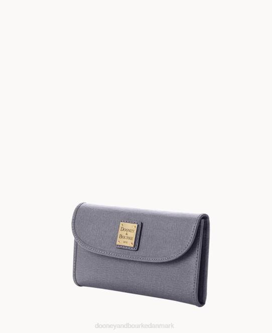 Dooney & Bourke saffiano kontinental clutch JV0J4852 tilbehør mørkegrå