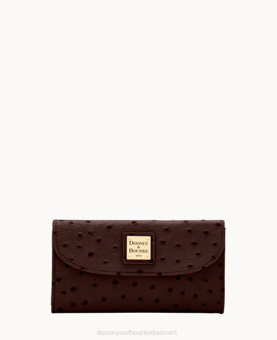 Dooney & Bourke struds kontinental clutch JV0J4114 tilbehør brun tmoro