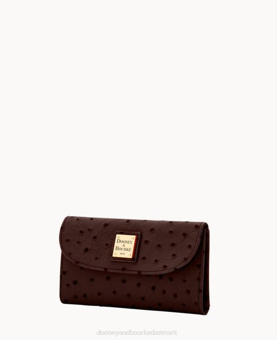 Dooney & Bourke struds kontinental clutch JV0J4114 tilbehør brun tmoro