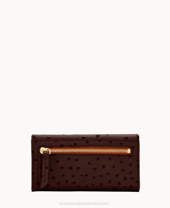 Dooney & Bourke struds kontinental clutch JV0J4114 tilbehør brun tmoro