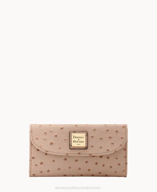 Dooney & Bourke struds kontinental clutch JV0J4116 tilbehør lys taupe
