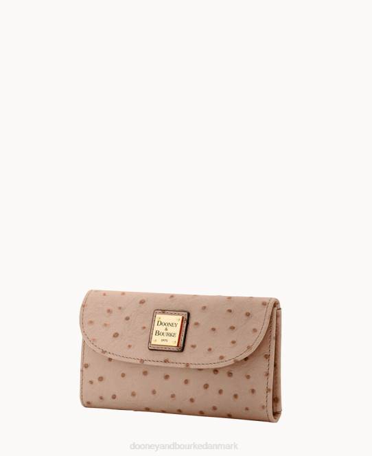 Dooney & Bourke struds kontinental clutch JV0J4116 tilbehør lys taupe