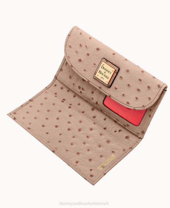 Dooney & Bourke struds kontinental clutch JV0J4116 tilbehør lys taupe
