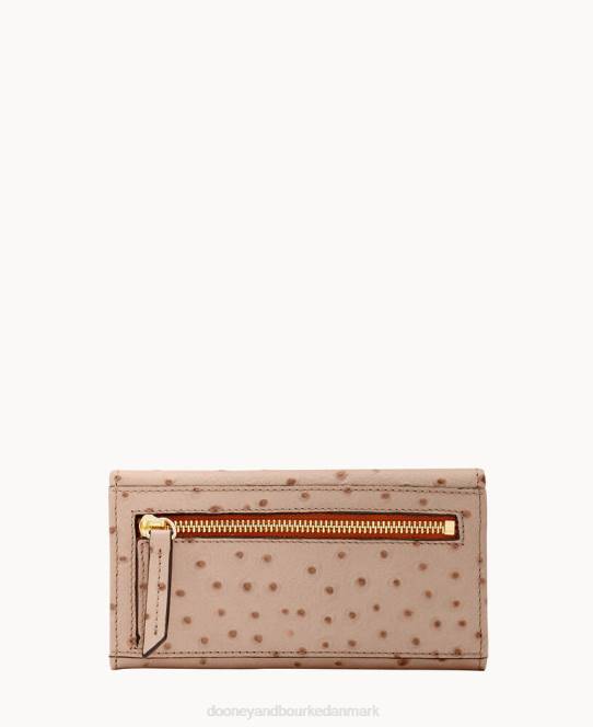 Dooney & Bourke struds kontinental clutch JV0J4116 tilbehør lys taupe