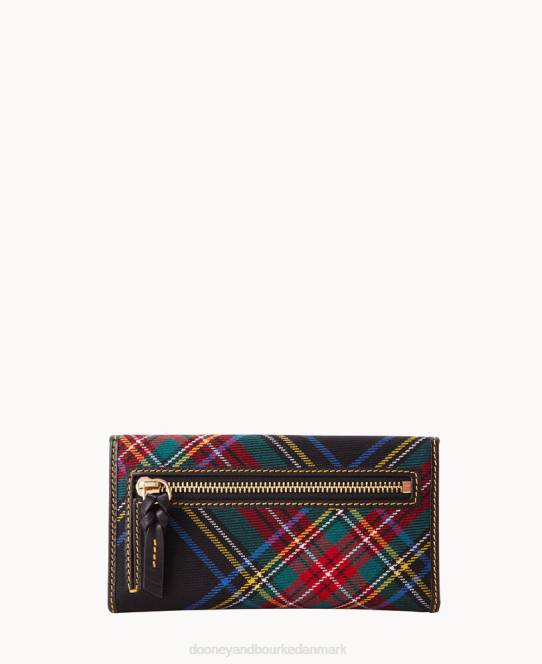 Dooney & Bourke tartan kontinental clutch JV0J4533 tilbehør sort