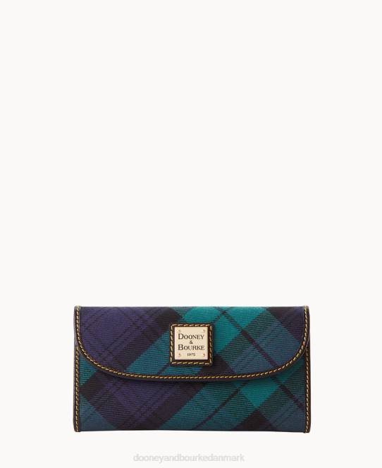 Dooney & Bourke tartan kontinental clutch JV0J4534 tilbehør flåde