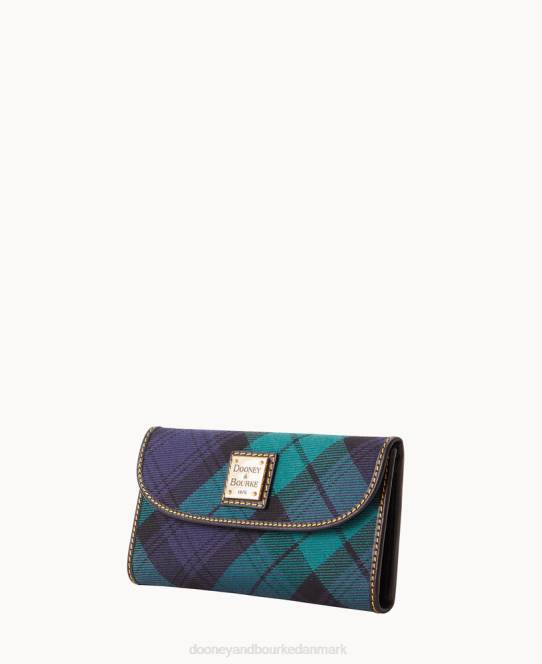 Dooney & Bourke tartan kontinental clutch JV0J4534 tilbehør flåde