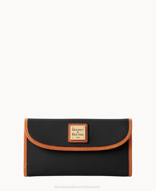 Dooney & Bourke wexford læder kontinental clutch JV0J4525 tilbehør sort