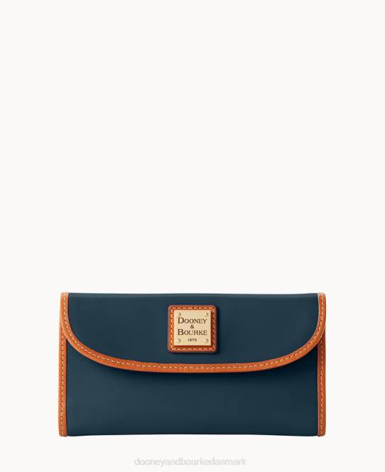 Dooney & Bourke wexford læder kontinental clutch JV0J4526 tilbehør midnatsblå
